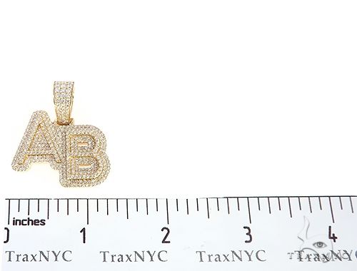 18K Gold AB Custom Shadow Pendant, photo 6 of 7