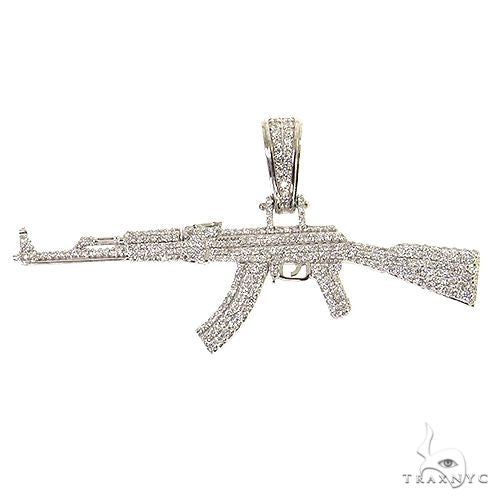 AK-47 Diamond Pendant 68875 | TraxNYC