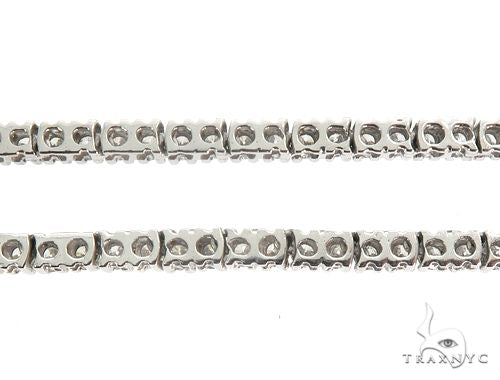 Aaron Hicks 14k White Gold Diamond Chain 64778 - Image 4