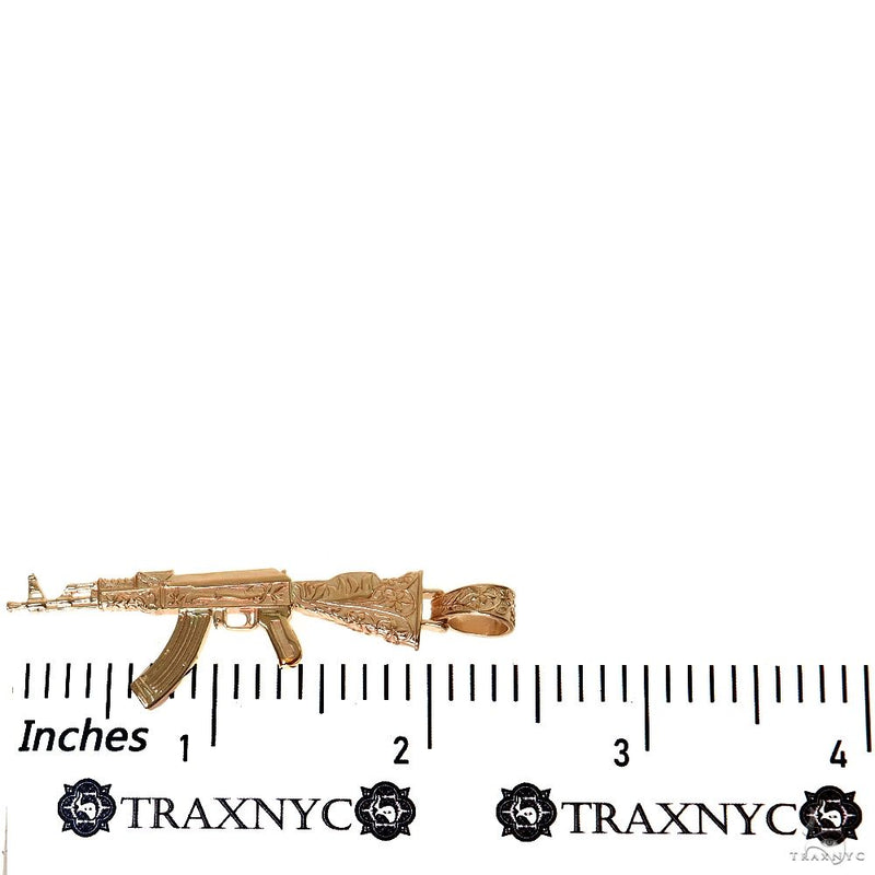 14K Gold Ak 47 Pendant, photo 5 of 7