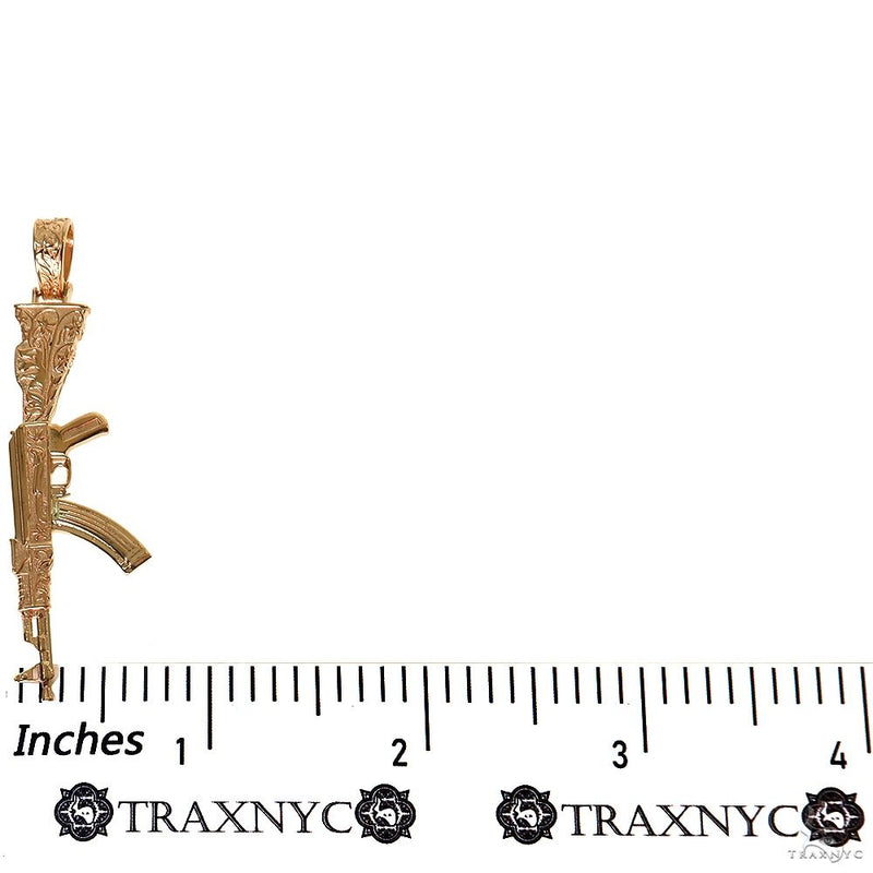 14K Gold Ak 47 Pendant, photo 6 of 7