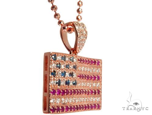 American Flag Moon Cut Chain Set 64416 - Image 3