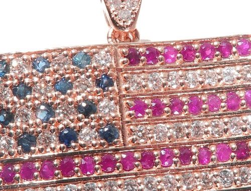 American Flag Moon Cut Chain Set 64416 - Image 7
