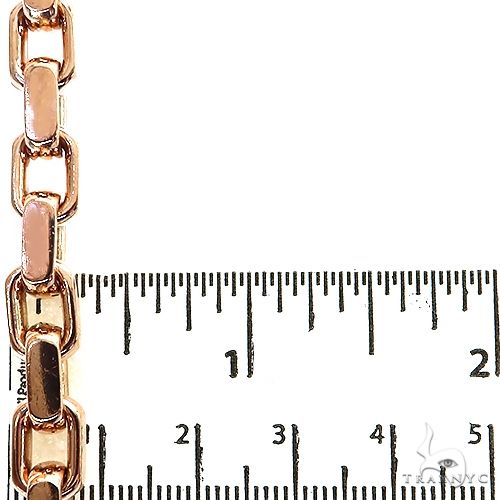 14K Solid Gold Anchor Cable Link Chain With Barrel Diamond Lock, photo 8 of 8