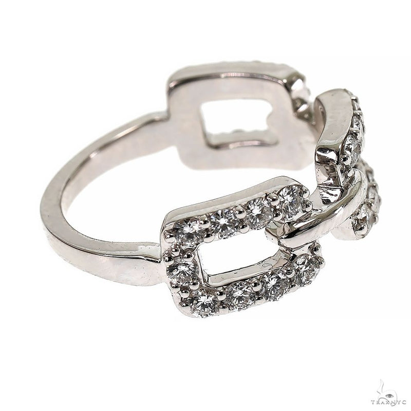 14K Gold Anchor Link Diamond Ring(Lab), photo 2 of 6