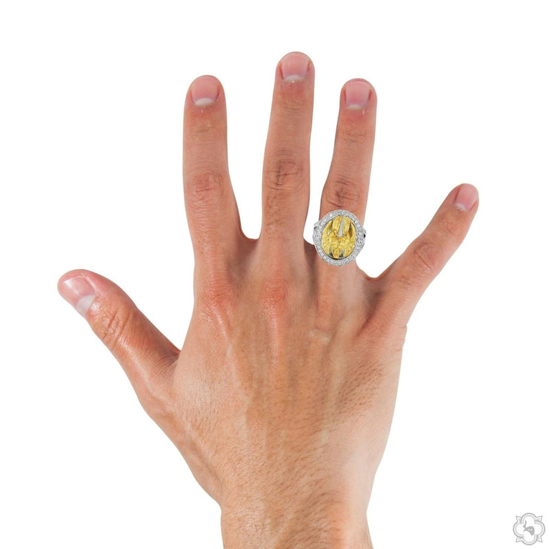 10K Gold 1.22 Ctw Diamond Angel of Valor Ring, view 6