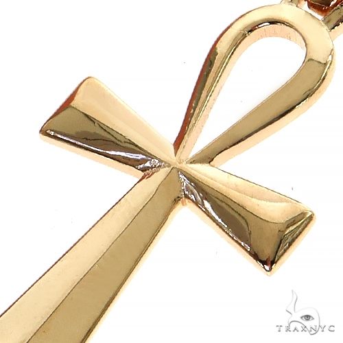 14K Gold Ankh Cross Pendant, photo 3 of 6