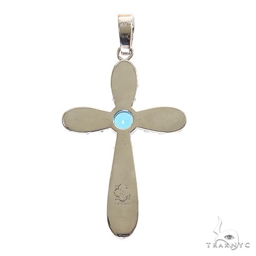 Aqua Aura Sacred Cross Pendant, photo 4 of 6