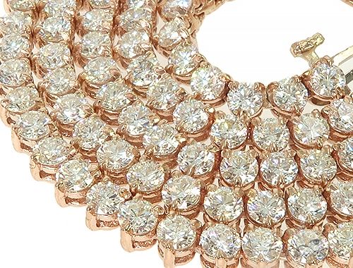 14K Solid Gold Arctic Iced Chain 18 Inches 3.1mm, photo 4 of 6