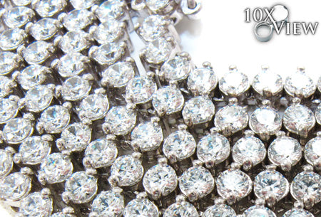 14K Solid Gold Arctic Iced Chain 32 Inches 4mm, photo 8 of 11