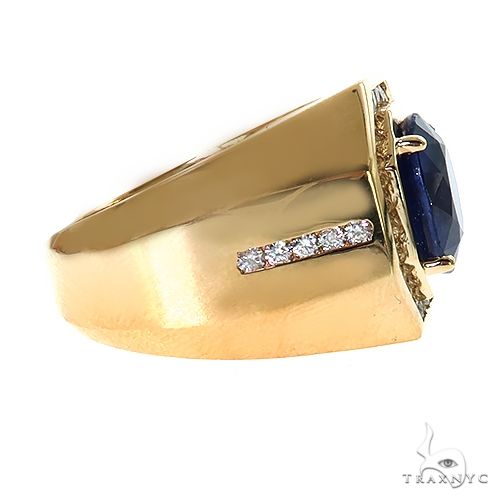 10K Gold Azure Majesty Oval Sapphire Ring, photo 3 of 5