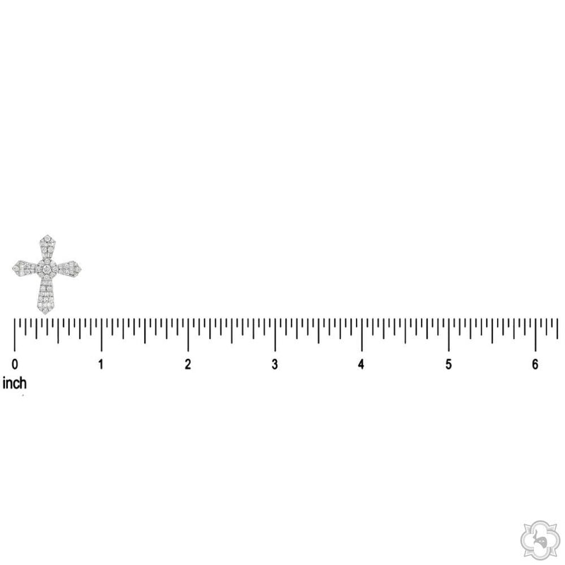 14K Gold Baguette Diamond Cross, photo 5 of 6