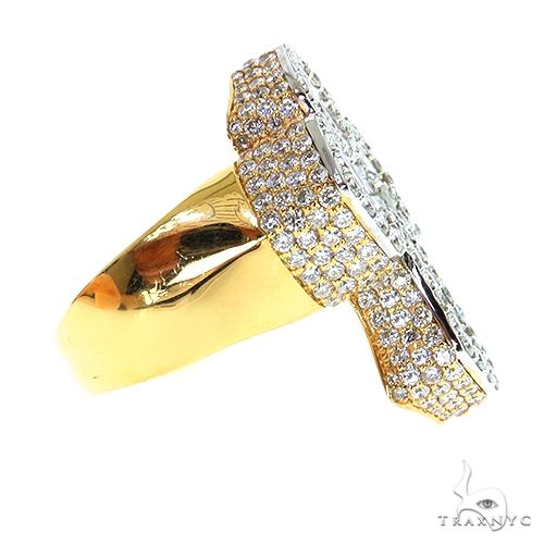 14K Gold Baguette Diamond Cross Ring, photo 3 of 6