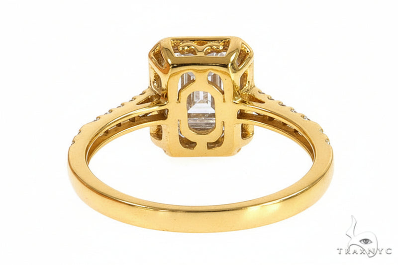 14K Gold Baguette Diamond Engagement Ring, photo 5 of 7