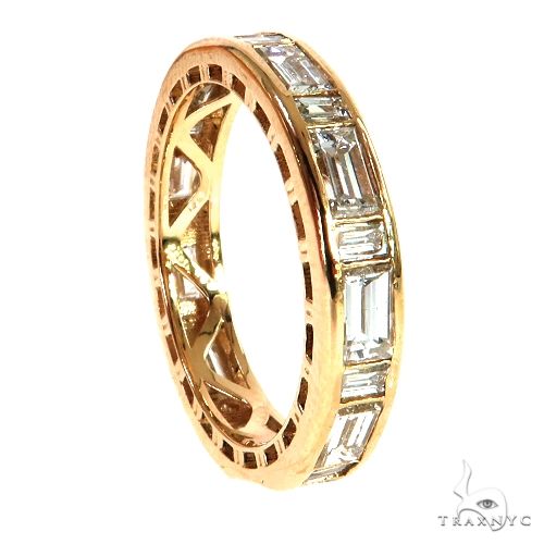 14K Gold Baguette Diamond Eternity Wedding Band, photo 2 of 5