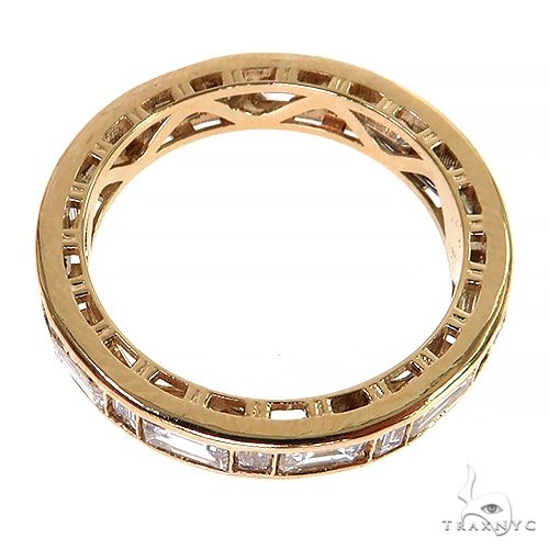 14K Gold Baguette Diamond Eternity Wedding Band, photo 3 of 5