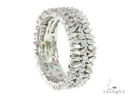 Baguette and Round Diamond Eternity Ring 66307 - Image 3