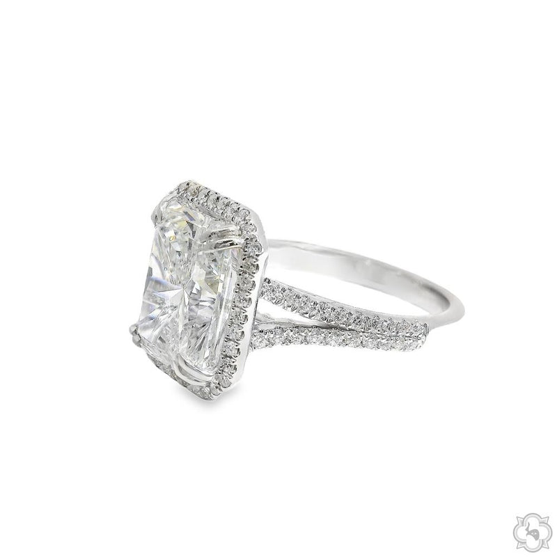 Bellanova 4ct Radiant Engagment Ring 70591 - Image 3