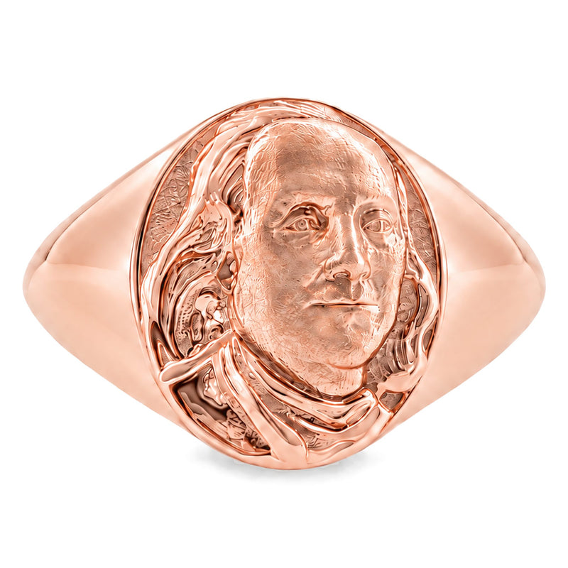 Benjamin Franklin 14K Gold Ring, view 3