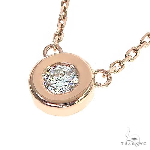 Bezel Diamond Necklace 66679 - Image 4