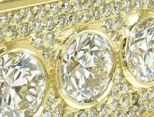 14K Gold Bezel Custom Diamond Pinky Ring, photo 3 of 10