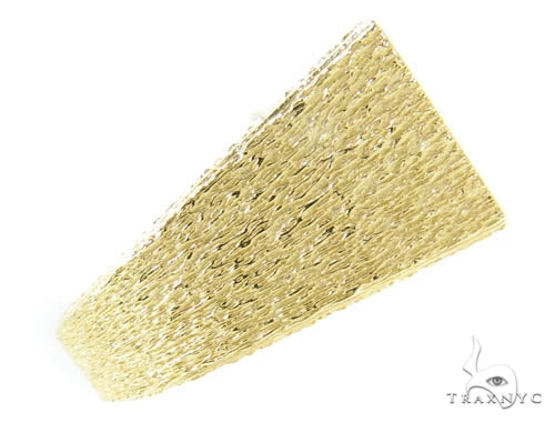 14K Gold Bezel Custom Diamond Pinky Ring, photo 6 of 10