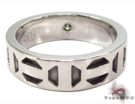 Bezel Diamond Platinum Ring, photo 5 of 7