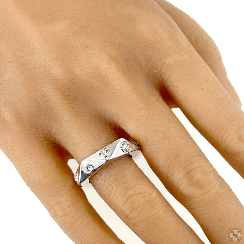 Bezel Lab-Grown Diamond Eternity Ring, photo 4 of 4