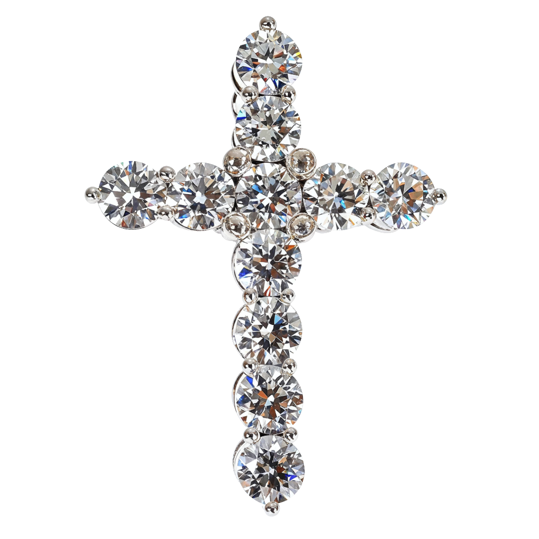 Big Ben 50 Pointer Lab Diamond Cross Pendant 67752 | TraxNYC