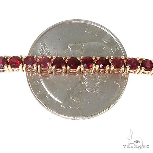 Blood Red Sapphire Tennis Chain 67289 - Image 6