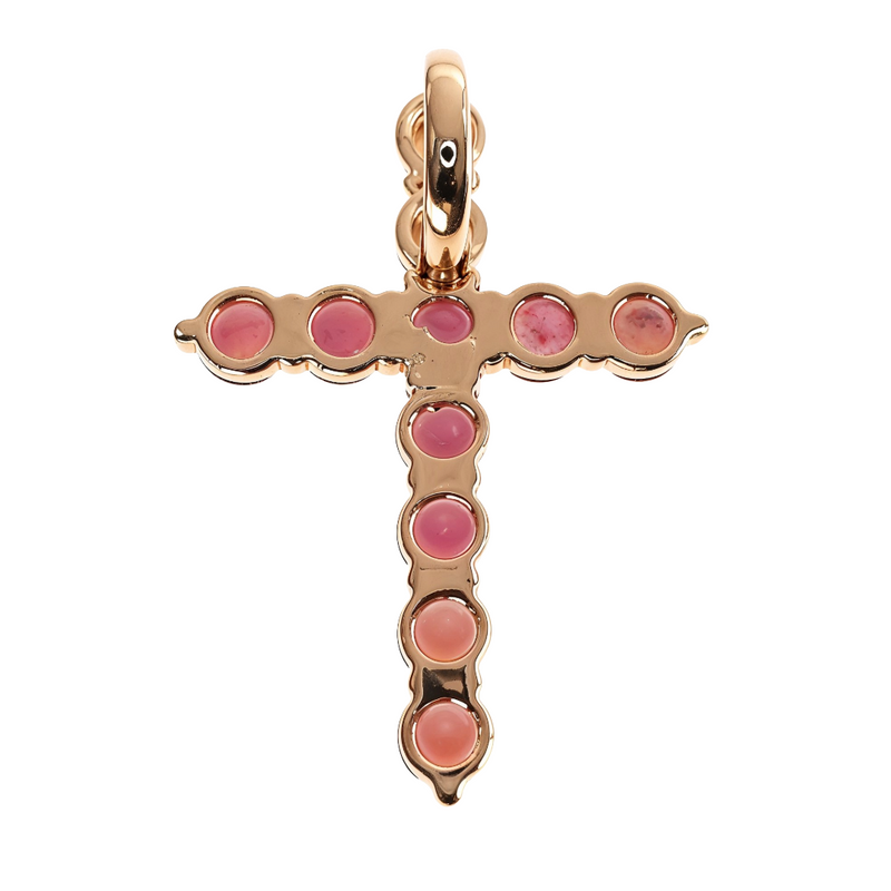 14K Gold Blood Red Sapphire Cross, photo 4 of 6
