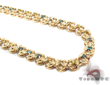 Canary and Blue Diamond Chain 54 Inches 5mm 28458 - Image 2