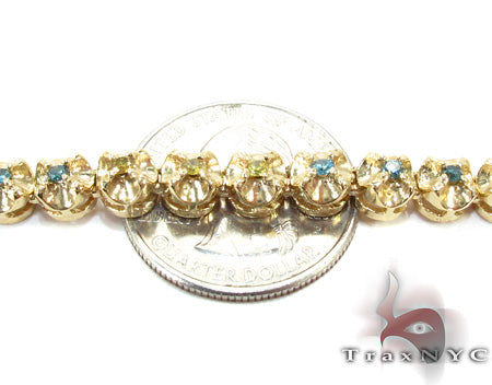 Canary and Blue Diamond Chain 54 Inches 5mm 28458 - Image 5