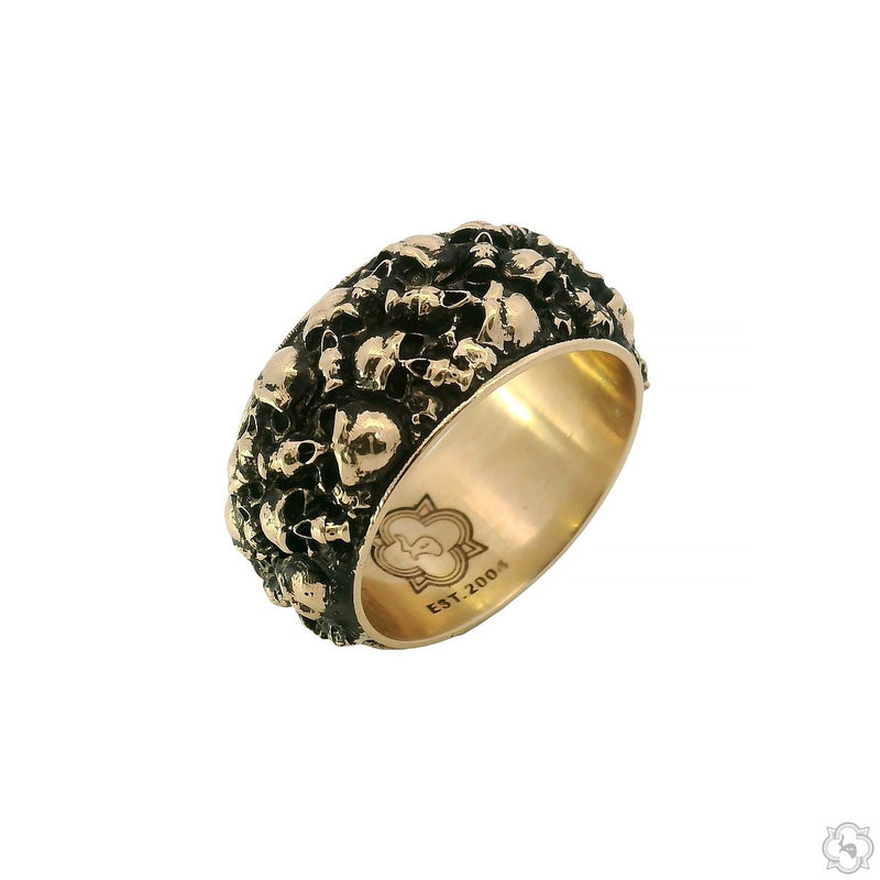 14K Gold Catacomb Band Ring, photo 4 of 7