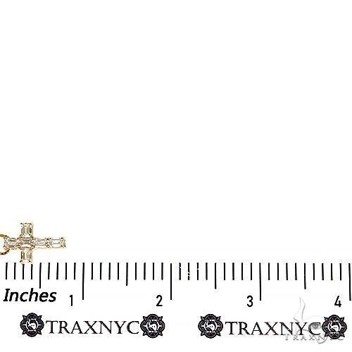 14K Gold Celestial Emerald Cross Mini Pendant Set with Lab-Grown Diamonds, photo 6 of 7