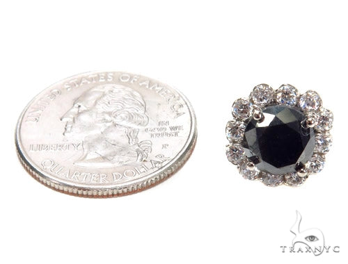 14K Gold Cetus Round Diamond Stud Earrings, view 5