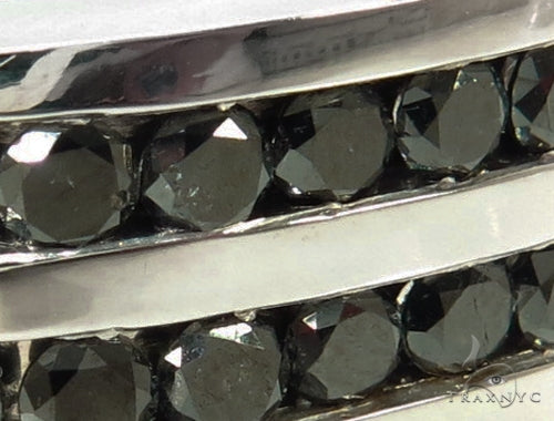 10K Gold Channel Black Diamond Ring, photo 3 of 7