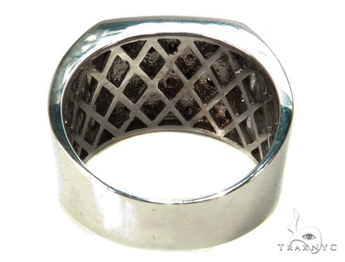 10K Gold Channel Black Diamond Ring, photo 6 of 7