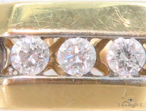 14K Gold Channel Diamond Band, photo 3 of 7