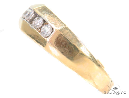 14K Gold Channel Diamond Band, photo 4 of 7