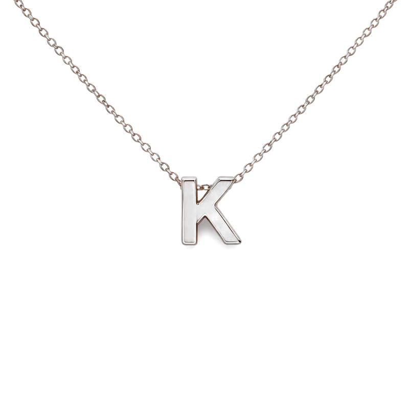 14K Gold Mini Initial Necklace, view 2