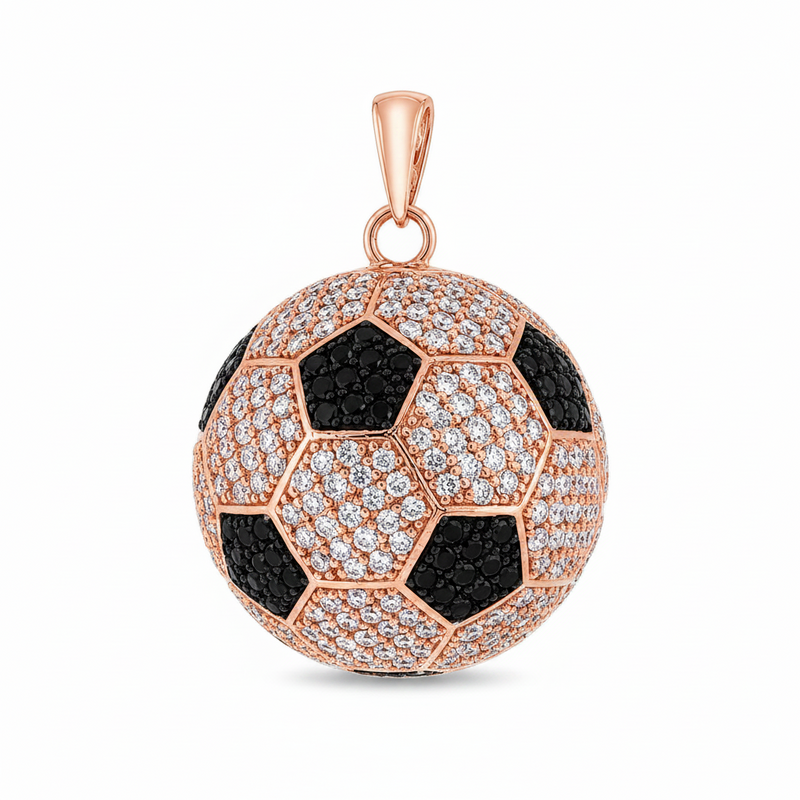 Legacy Football Pendant in 14K gold, view 3