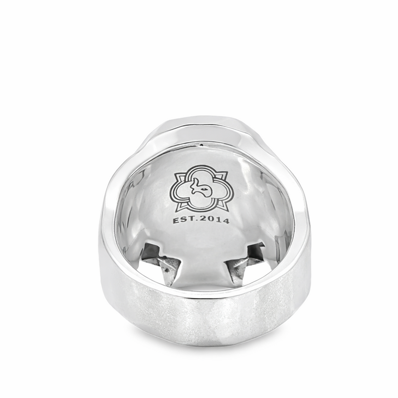Silver Faceted Skull Ring, photo 4 of 4