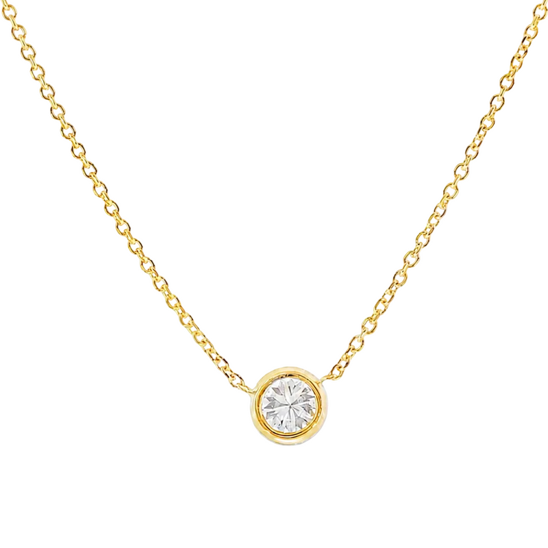 14k Yellow Gold Necklace-39998, view 6