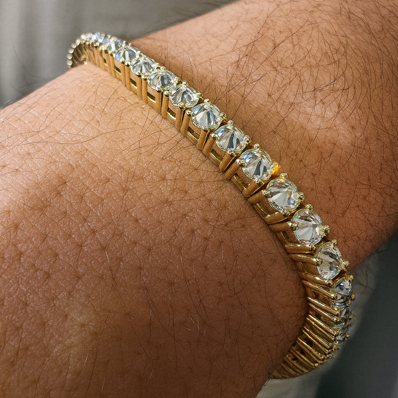 14K Gold 25 Pt Upside Down Lab Diamond Tennis Bracelet, photo 9 of 9