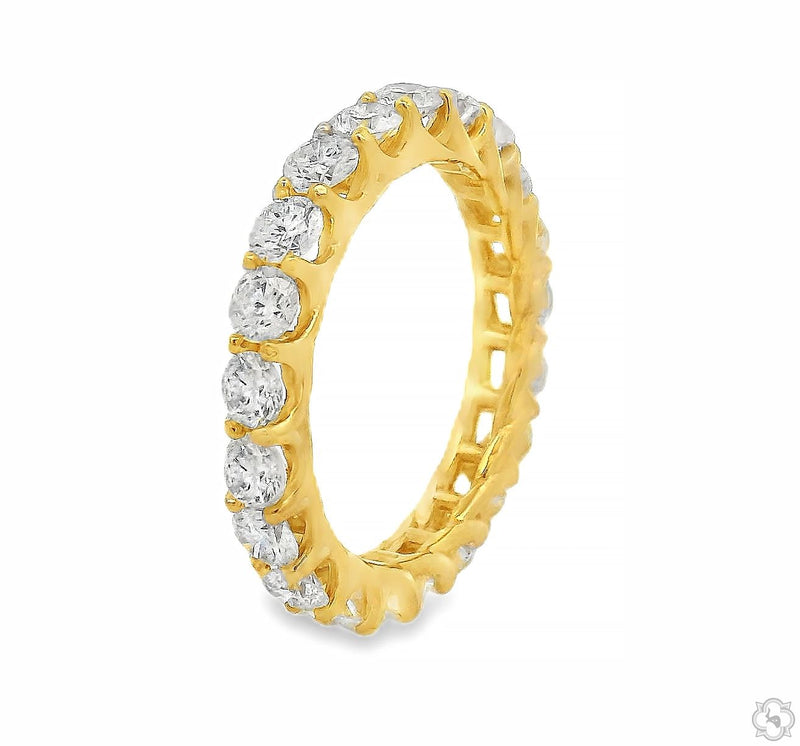 14K Gold Classic Lab-Grown Diamond Eternity Band, photo 3 of 5