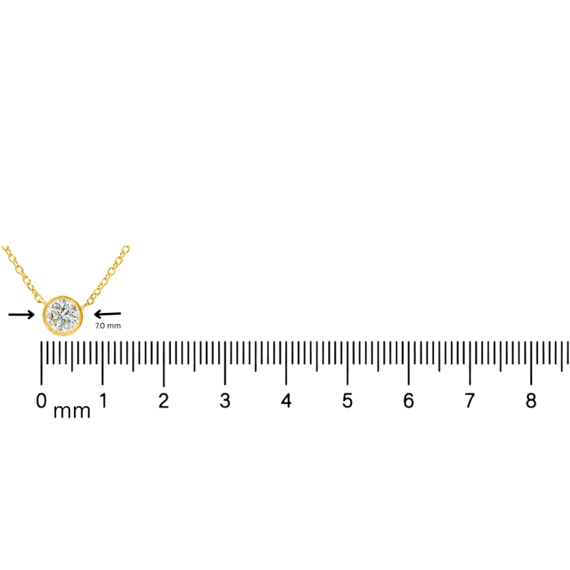 14k Yellow Gold Necklace-39998, view 9