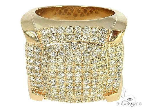 14K Gold Corner Pedestal Ring, photo 3 of 10