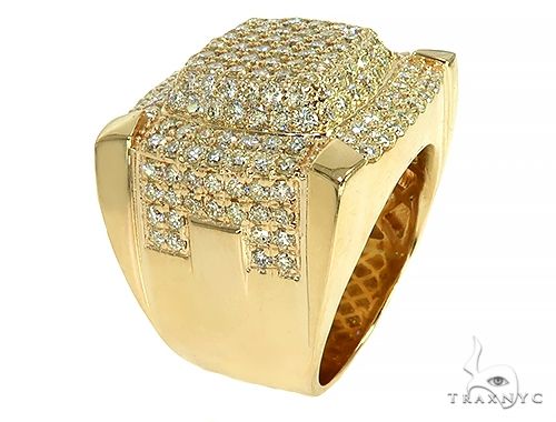 14K Gold Corner Pedestal Ring, photo 5 of 10