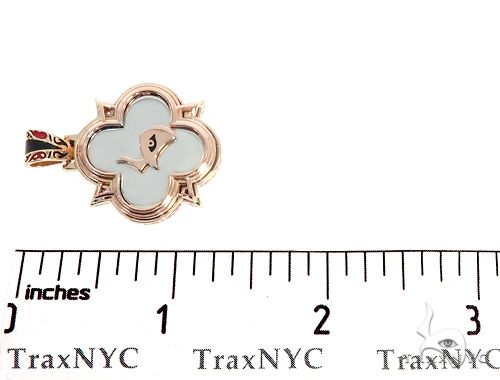 14K Gold Custom TraxNYC Mini Logo Pendant, photo 7 of 7